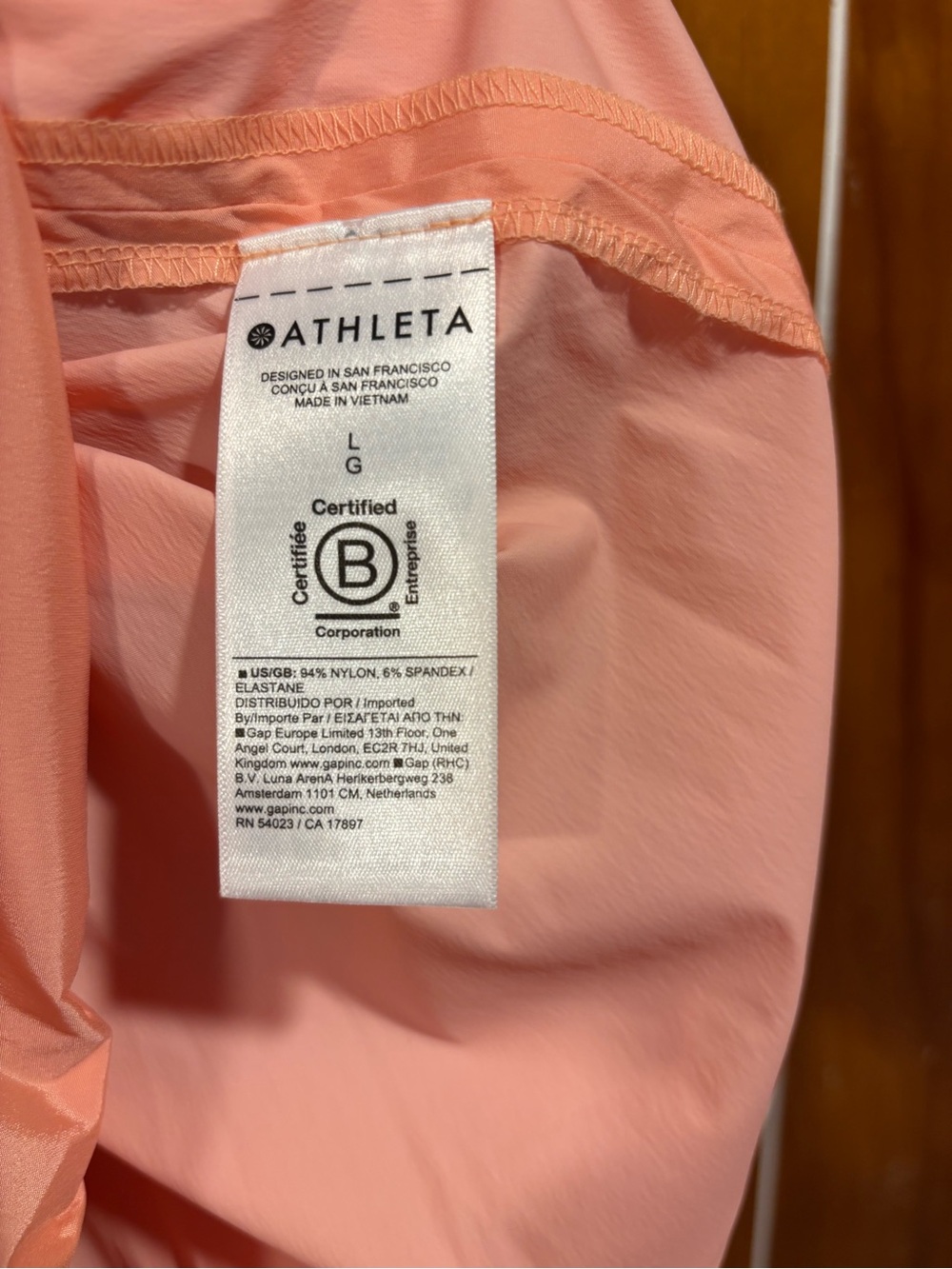 Athleta Light Coral Drawstring Bubble Hem Skirt Translucent Parachute Fabric - Picture 9 of 10